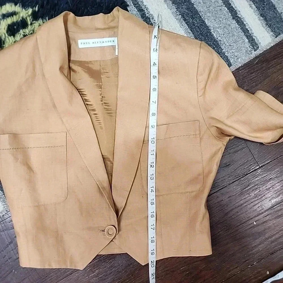 Paul Alexander Vintage Linen Skirt Set – Size 6 - Picture 12 of 15